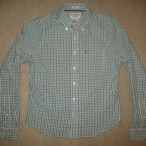 NWT Abercrombie Mens Muscle Button Down Shirt L